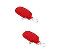 Housoutil Estuche De De 2 Piezas Estuche para Bolsa Portátil con Asa para Viaje Hogar Almacenamiento Seguro 2 Ml Rojo