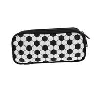 Housoutil Estuche Escolar para Lápices Fútbol para Niños y Adolescentes, Poliéster Resistente, Diseño Rectangular, Gran Capacidad, Organizador Portátil Un Compartimento, Uso Escolar y Viaje