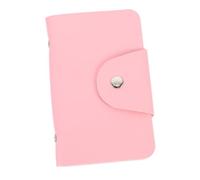 Housoutil Estuche para Placas de Estampación de Uñas Organizador Fácil de Abrir y Cerrar 20 Ranuras de Pu Rosa para del Nail Art