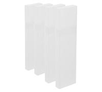 Housoutil Estuche para Raspadores de Lengua Blanco, 4 Unidades, Caja Transportadora Portátil y Compacta para Cuidado Bucal, Organizador Reutilizable Adecuado para Viaje y Uso Exterior