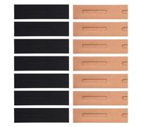 Housoutil Estuche Plegable para Bolígrafos de Papel Kraft y Color Negro, 30 Unidades Ventana, Bolsa Resistente para Almacenamiento Escolar y Oficina, Funda Práctica para Varios Estilos