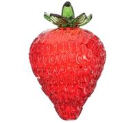 Housoutil Figura para Frutas de Fresa de Rojo Accesorio Delicado y Único para del Hogar y Oficina