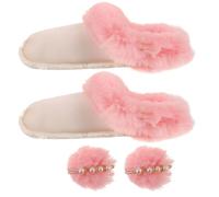 Housoutil Forro para Botas de Invierno Suave y Grueso Extraíble Protección contra Viento, Fácil de Limpiar para Actividades al Aire Libre en Color Rosa Talla 38-39