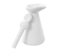Housoutil Frasco Gotero de Cerámica Vintage Blanco para Aceites Esenciales y Cosméticos, Capacidad 70ml, Tecnología Avanzada de Sellado, Adecuado para Uso Personal y Sesiones de Masaje