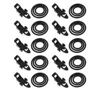 Housoutil Gancho para Caña de Pesca Espuma, Protector para Anzuelos Pequeños, 10 Juegos Negros, Herramienta Creativa para Pesca Mar y Exteriores, Guardián Colgante Versátil para Aparejos