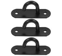 Housoutil Ganchos de Acero Inoxidable para Montaje en Pared y Techo, 3 Unidades, Anclajes para Bandas de Resistencia, Soporte para Gimnasio Doméstico y Colgadores de Hamaca