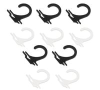 Housoutil Ganchos para Exhibir Calcetines 400 Piezas Pequeños y Ligeros Plástico Transparente y Negro Superficie Lisa Prácticos para Tiendas y Uso Doméstico