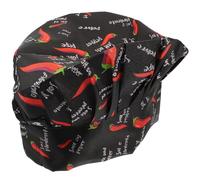 Housoutil Gorro de Chef Cómodo de Algodón Absorción de Humedad y Resistente al Desgaste para Cocineros y Personal de Servicio en Cocina Profesional