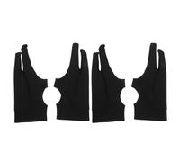 Housoutil Guantes de Dibujo para Artistas de Dos Dedos Talla M 4 Unidades Guante para Arte Digital y Dibujo en Papel Material Transpirable Triple Capa Antimanchas Reducción de Fricción