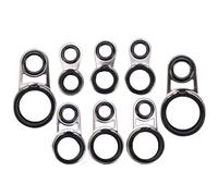 Housoutil Guías para Cañas de Pescar Profesionales Anillos de Reparación, Kit Práctico para Puntas de Caña Portátil, Adecuado para Pesca en Surf y Lance Largo