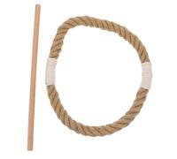 Housoutil Hebilla para Cortinas de Yute Bastón de Madera 30 CM Diámetro Interior 22 CM Accesorio Práctico para Decoración de Ventanas en Hogar y Oficina Soporte Delicado y Funcional