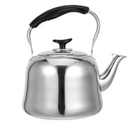 Housoutil Hervidor de Agua Silbante Tetera para Estufa 4.0l de Acero Inoxidable 201 Engrosado Mango Ergonómico Antideslizante, Tetera de Cocina Grande Compatible Inducción y Gas para Uso