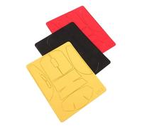 Housoutil Juego de 3 Pegatinas Antideslizantes para Ratón Funda Protectora de Agarre Total Materiales Resistentes al Sudor Colores Negro Rojo Oscuro y Amarillo Accesorios para Juegos y
