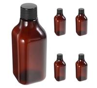 Housoutil Juego de 5 Botellas de Viaje Rellenables de Plástico de 200Ml con Tapa a Prueba de Fugas para Loción, Champú y Acondicionador, Portátiles y Resistentes para Uso en Viajes al Aire