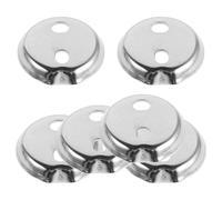 Housoutil Juego de 6 Piezas de Base Redonda para Toallero en Acero Inoxidable Plata Protección contra Humedad y Estabilidad Mejorada para Uso en Casa
