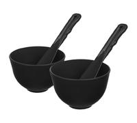 Housoutil Juego de Cuencos de Silicona para Mascarillas Faciales Diy, 2 Unidades Medianas, Mezclador y Aplicador Suave, Herramienta Facial para Spa y Cuidado Piel en Casa