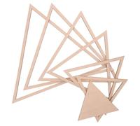 Housoutil Juego de Herramientas de Cerámica Triangular de Madera para Moldeado Preciso y Corte Geométrico, Adecuado para Modelado en Arcilla y Cerámica Artesanal