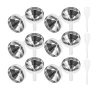 Housoutil Juego de Mini Embudos de Aluminio y Plástico para Perfume 3ml, Fácil de Limpiar Dispensador de Perfume Recargable en Viajes