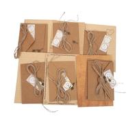 Housoutil Juego de Papelería Vintage 72 Piezas con Sobres y Hojas A5 de Papel Kraft Grueso, Conjunto de Cartas y Sobres Retro para Invitaciones, Cartas y Escritura Creativa, Adecuado