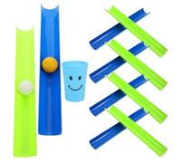 Housoutil Juegos de Desafío de Tuberías de Plástico para Actividades al Aire Libre Diseño Único de Ranuras y Opciones Versátiles de Juego para Día de Campo y Trabajo en Varios estilos