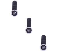Housoutil Kit De 3 Lentes para Cámara De Teléfono Móvil 3 En 1 4 En 1 Gran Angular Macro Ojo De Y Clip De Lente Circular para Fotografía con Smartphone