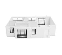 Housoutil Kit de Modelo de Construcción Arquitectónico 1:25 Material de PVC y Acrílico para Visualización Interior Intuitiva y Creatividad Versátil en Maquetas de Apartamentos