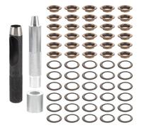 Housoutil Kit de Ojales Metálicos 2mm para Bolso y Zapatos, Caja Organizadora, de Cobre Pulido y Fácil de Instalar para Proyectos de Manualidades DIY