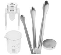 Housoutil Kit de Reparación de Lápiz Labial DIY de Silicona 8 Piezas con Molde, Vaso Medidor y Vela para Labios, Herramientas Portátiles Compatibles, Adecuado para Maquillaje y Uso