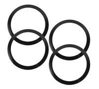 Housoutil Kit de Silenciadores para Batería, 4 Piezas de Anillos Elásticos Negros, Film Poliacídico para Control de Ruido, Ideal para Práctica de Bateristas