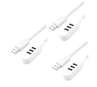 Housoutil Línea De Extensión De Concentrador 3 Uds Concentrador Macho A Hembra Cable De Extensión USB 30 Cable De Extensión Micro USB Micro es Cargador