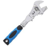 Housoutil Llave inglesa ajustable multifunción con carraca plegable y doble modo, fabricada en acero cromo vanadio para trabajos mecánicos y reparaciones en casa