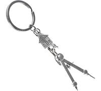 Housoutil Llavero Colgante para Mochila Diseño Arquitecto Metálico, Accesorio Creativo para Hombre, Obsequio para Ingenieros y Arquitectos, Adorno Decorativo para Bolso, Durable y