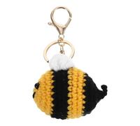 Housoutil Llavero y Aleación de Zinc de Abeja Felpa de Ganchillo Colgante Versátil Diseño de Animal en Forma de Abeja para Bolso para Uso en Monederos y Bolsos
