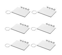 Housoutil Llaveros de Graduación 2026 Mdf para Sublimación Doble Cara, Juego de 6 Piezas, Colgantes de Madera Ligeros para Recuerdos de Graduación y Regalos Personalizados