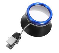 Housoutil Lupa Clip para Joyería y Reparación de Relojes, Aumento 10X, Estructura de Aleación de Aluminio, Ajuste 360°, Herramienta Práctica para Inspección de Piezas Pequeñas