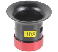 Housoutil Lupa de Relojero 10x Metal y Vidrio Pequeña Ligera para Joyería y Reparación Profesional, Herramienta de Lupa para Relojes y Gemas Cristal Óptico Resistente