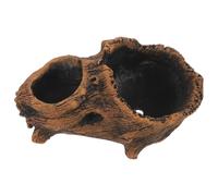 Housoutil Maceta de Tronco de Cemento Vintage para Suculentas y Bonsáis Maceta Decorativa de Tocón de Árbol Color Café Contenedor Resistente para Interior y Jardín Diseño Creativo para