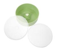 Housoutil Maceta Hidropónica para Gatos de Plástico, Caja de Hierba Gatera | Diseño de Doble Capa Tapa y Rejilla Superior, Recarga Fácil, para Trigo y Balcón