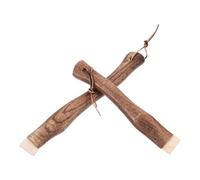 Housoutil Mango de Repuesto Resistente de Mango de Madera Curvo Corto con Agujero para Colgar 2 Piezas para Hachuela Herramientas de Carpintería