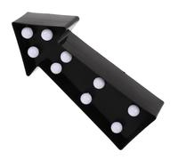 Housoutil marquesina iluminada pegatinas letreros de neón para la decoración de paredes señal LED signo de letras iluminadas muro banda luz de flecha llevada luz de señal de flecha Black