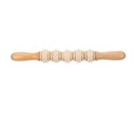 Housoutil Masajeador Corporal de Madera 5 Rodillos Ergonómicos para Masaje Profundo y Alivio Muscular, Tamaño Compacto para Uso en Casa y Relajación Diaria