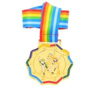 Housoutil Medalla de Premio de Metal Patinaje con Cinta Cuello, Medalla de Primer Lugar Dorada para Deportes de Invierno y Competiciones Escolares, Reconocimiento para Jóvenes Atletas