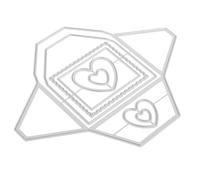 Housoutil Metal Cutting Dies Frame Carbon Steel For Card Making Scrapbooking DIY Album Envelope Crafting High Precision Design