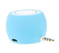 Housoutil Mini Altavoz Recargable Portátil para Laptop y Móvil Altavoz con Conector Jack para Oficina Escuela y Uso Casa Diseño Elegante y Color Azul