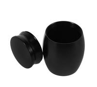 Housoutil Mini Urna para Restos Humanos y Animales en Aleación de Aluminio Negro, Resistente a Impactos, Diseño Minimalista y Compacto para Uso en Viajes y Residencias