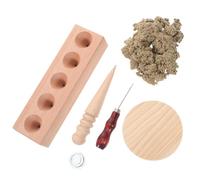 Housoutil Molde para Cono de Moxa Grande de Madera, Kit para Hacer Rollos de Moxibustión Doméstica, Herramienta DIY de Moxibustión Superficie Lisa para Terapia Alternativa en Casa