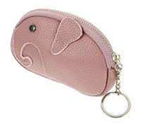 Housoutil Monedero Pequeño para Mujer Diseño Creativo de Elefante, Mini Cartera Tipo Bolsa en Color Morado Claro, Material Resistente y Duradero, Adecuado para Monedas y Objetos Pequeños