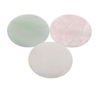 Housoutil Paleta para Pestañas de Piedra de 3 Piezas Bandeja Redonda para Pegamento de Extensiones de Pestañas Soporte para Injerto Profesional Colores Fácil Limpieza Uso en Salón y