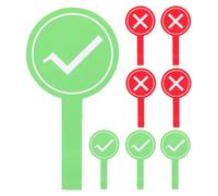 Housoutil Paletas de Votación de Mano 8 Unidades Señales de Verdadero o Falso Rojo y Verde Tableros de Respuesta para Juegos Aulas y Reuniones Familiares