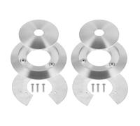 Housoutil Pantalla de Lámpara de Globo de Vidrio Diámetro 60 MM Color Bronce Anillo de Retención de Hierro y 3 Tornillos Adaptador para Artefactos de Iluminación E27 Paquete de 2 Unidades